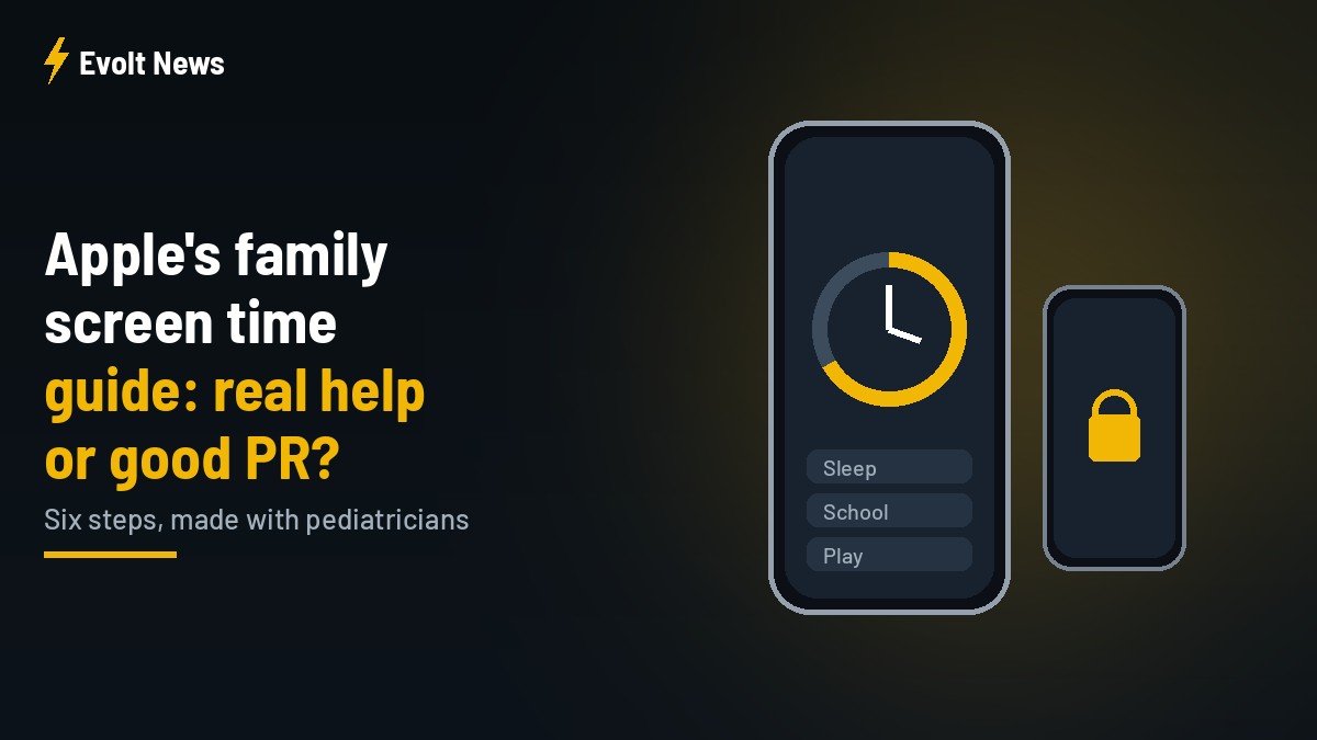 Apple’s Family Screen Time Guide: Real Help or Just Good PR?