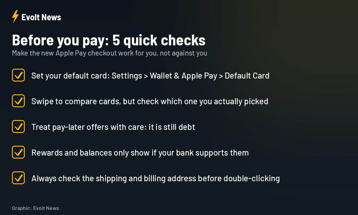 Apple Pay checkout checklist for iOS 27 users