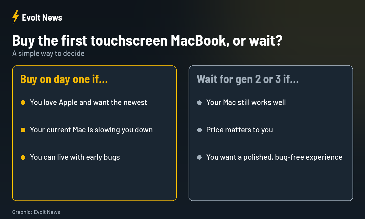 Should you buy the first OLED MacBook Pro or wait for the second generation